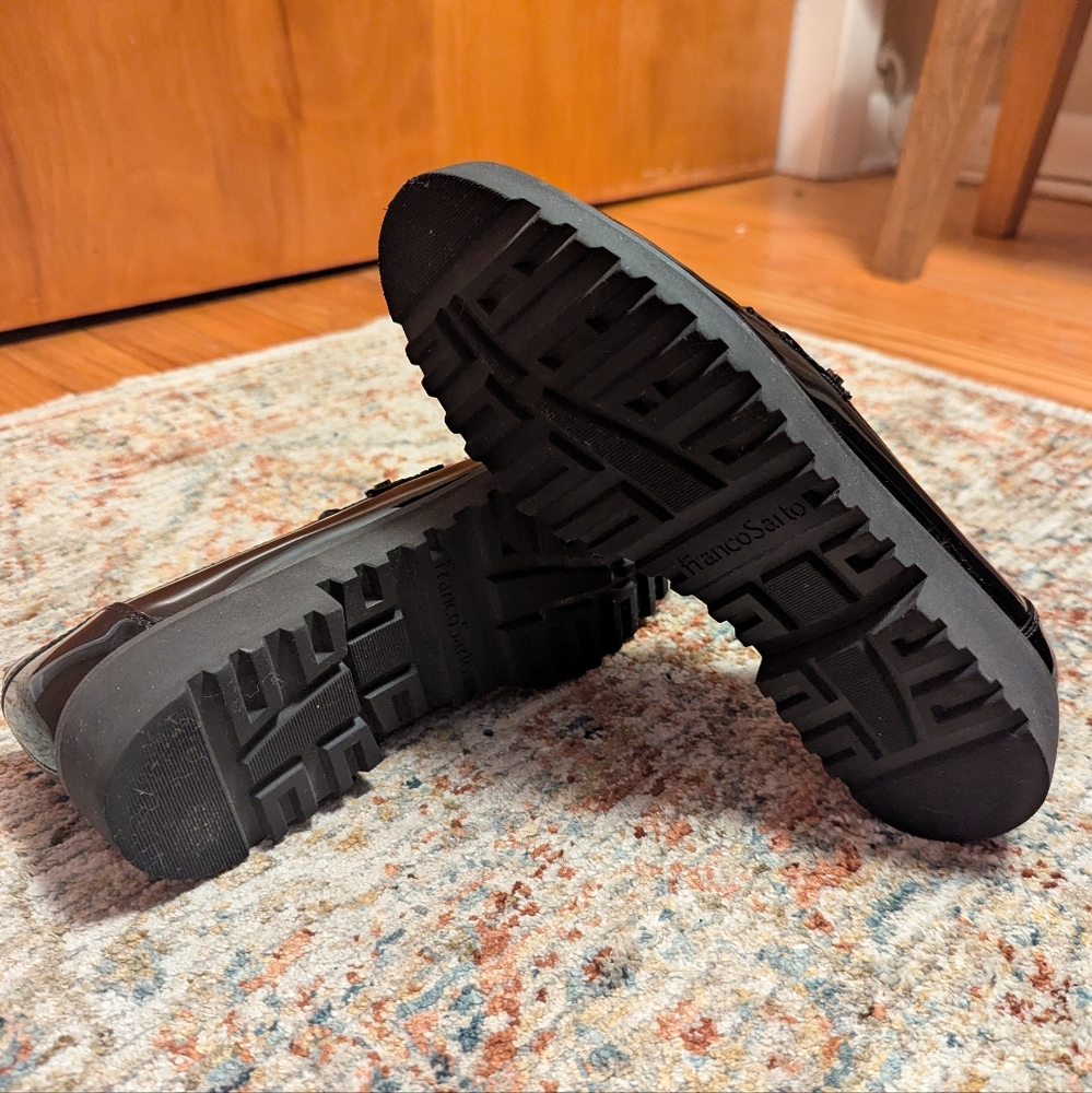 Frano Sarto | Cassandra Black Patent Leather Penny Loafers - Picture 13 of 13
